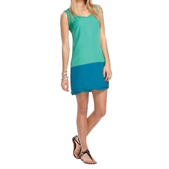 Thakoon For Target Dresses Colorblock Emerald Green & Navy Shift Dress Medium - Picture 1 of 9